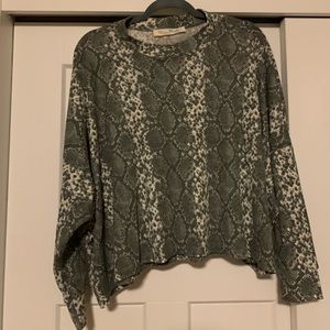 Snakeskin Crop Top